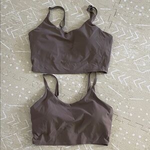 Athleta Elation V Neck Longline Bra D-DD